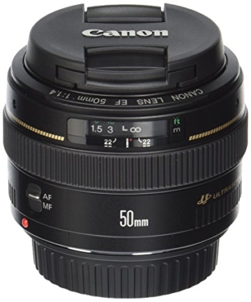 Canon EF 50mm 1:1.4 USM Objektiv (58 mm Filtergewinde) -