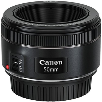 Canon EF 50mm 1:1.8 STM Objektiv (49mm Filterdurchmesser) schwarz - 