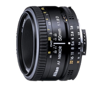 Nikon AF Nikkor 50mm 1:1,8D Objektiv (52mm Filtergewinde) - 