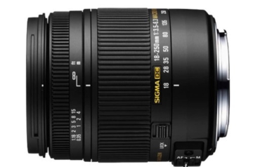 Sigma 18-250 mm F3,5-6,3 DC Macro OS HSM Objektiv (62 mm Filtergewinde) für Canon Objektivbajonett - 